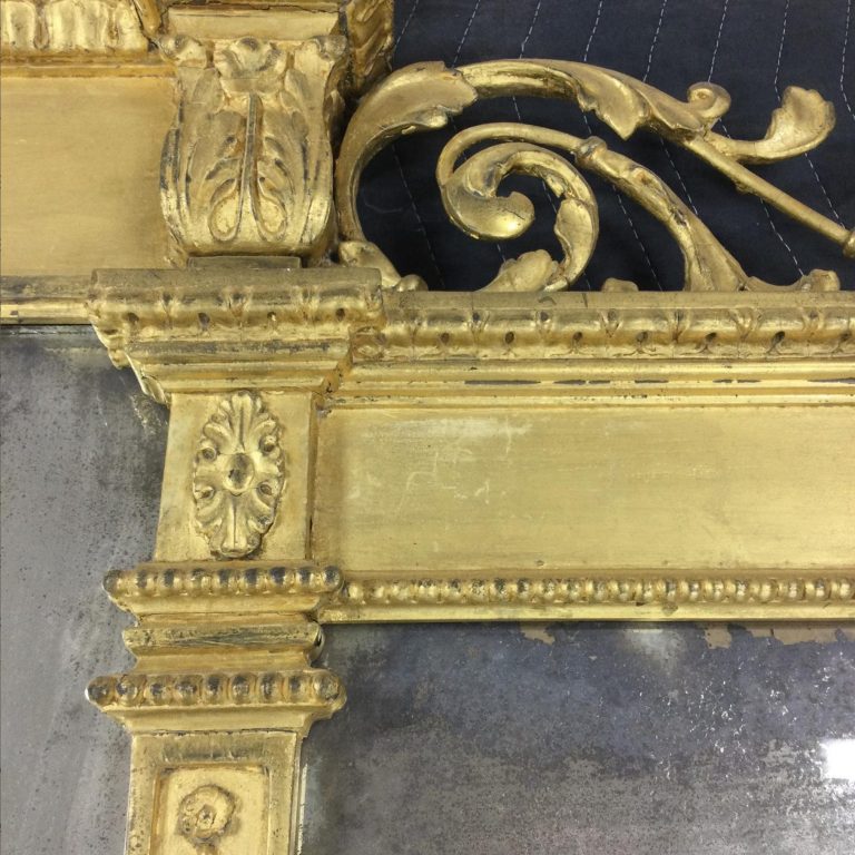 mirror frame gold leaf